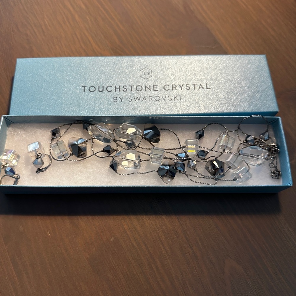 Swarovski Crystal Necklace and earrings by Touchstone